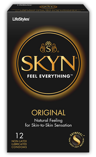 SKYN Original Natural Latex Free Lubricated Condoms | 12 count