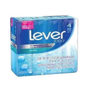 Lever 2000 Original Heel Refreshing Clean Soap Bars | 4 Bars