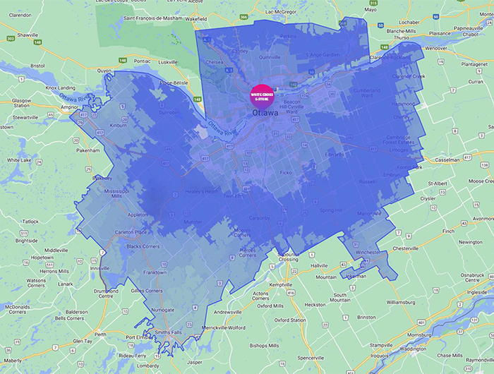 Carte de livraison locale