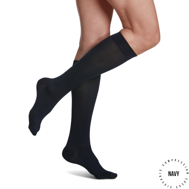 Sigvaris - 151C Women's Zurich Cotton/Sea Island Cotton Compression Socks