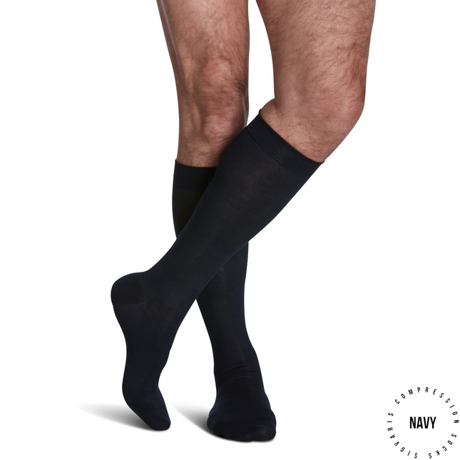 Sigvaris - 191C Men's Sea Island/Zurich Cotton Compression Socks