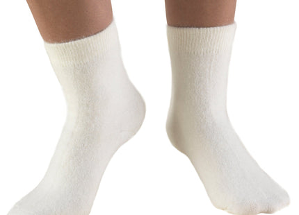 OTC - Chauffe-chaussettes en angora blanc (paire)