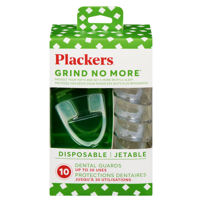 Plackers - Grind No More Protecteur de nuit dentaire | 10 unités