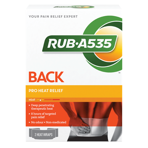 Rub-A535 Back Pro Heat Relief Wraps | 2 Heat Wraps