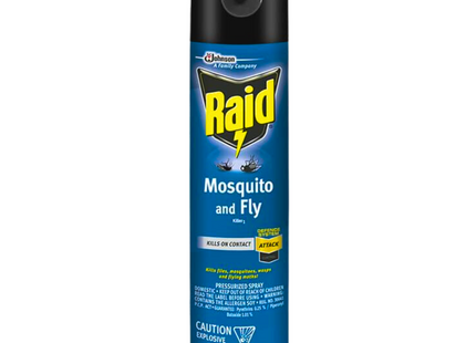 Raid - Destructeur d'insectes moustiques et mouches 1 - Pulvérisateur sous pression | 350g