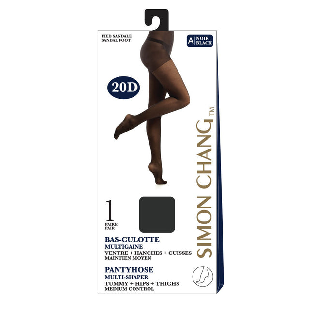 Simon Chang - Multi Shaper Medium Pantyhose Collection - for Tummy + Hips + Thighs | 1 Pair