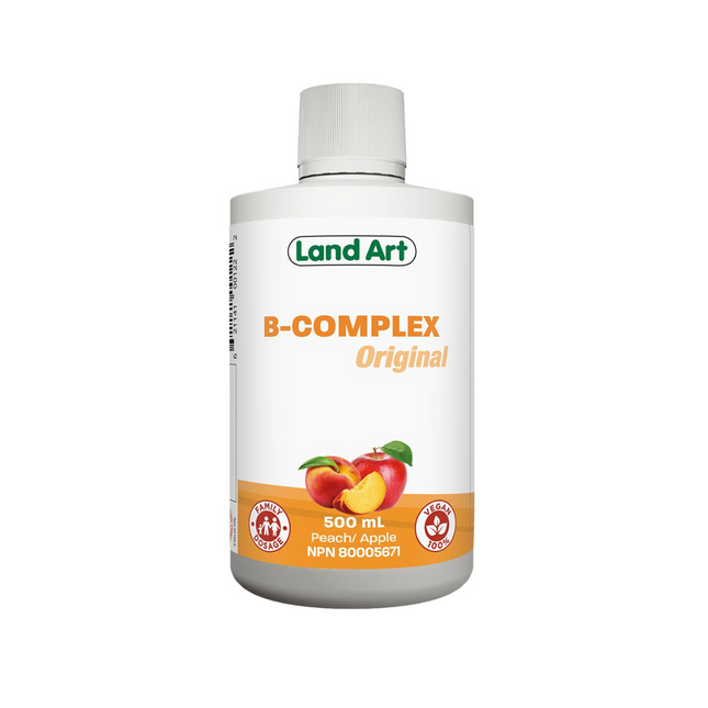 Land Art - Liquide original B-Complexe - Pêche et pomme | 500 ml