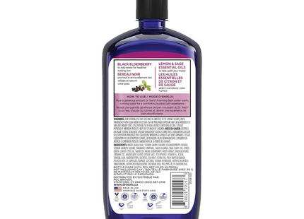 Bain moussant Dr Teal's - Vitamine D et huiles essentielles de sureau noir | 1 litre