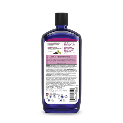 Bain moussant Dr Teal's - Vitamine D et huiles essentielles de sureau noir | 1 litre