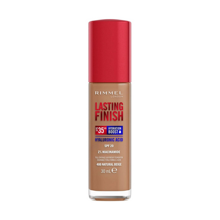Rimmel - Lasting Finish 35h Foundation With Hyaluronic Acid - 400 Natural Beige | 30mL