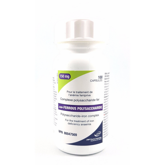 Jamp - Ferrous Polysaccharide 150 mg | 100 Capsules