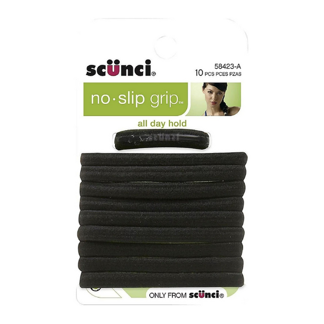 Scunci - No Slip Grip Hair Ties | 10 Pieces