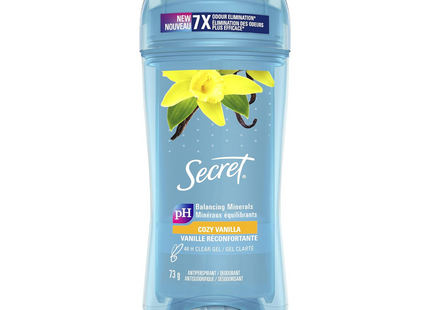 Secret - Antisudorifique en gel transparent Cosy Vanille 48 heures | 73g