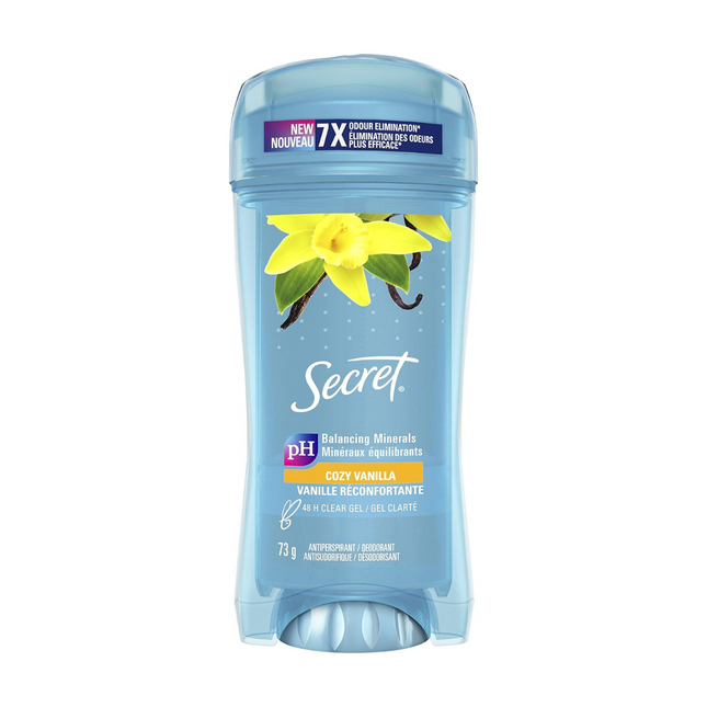 Secret - Antisudorifique en gel transparent Cosy Vanille 48 heures | 73g