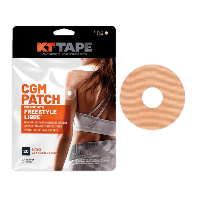 KT Tape - Patch CGM à utiliser avec FreeStyle Libre | 20 patchs