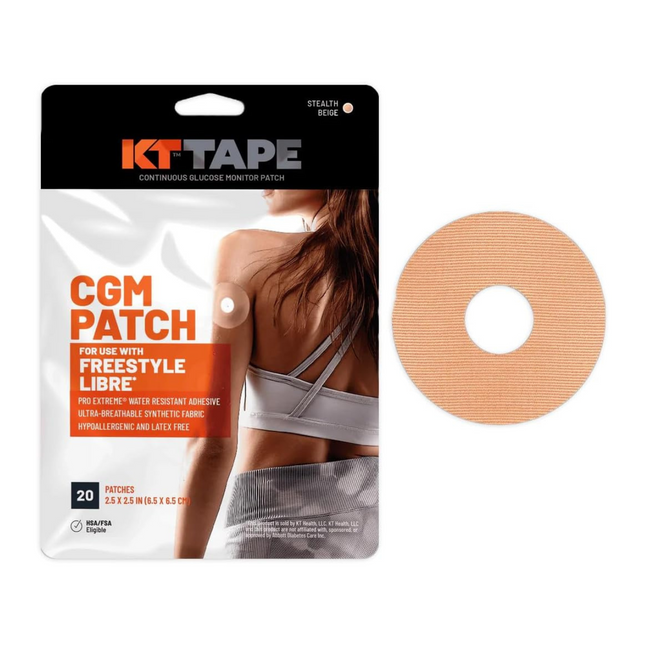 KT Tape - CGM Patch for use with FreeStyle Libre | 20 Patches