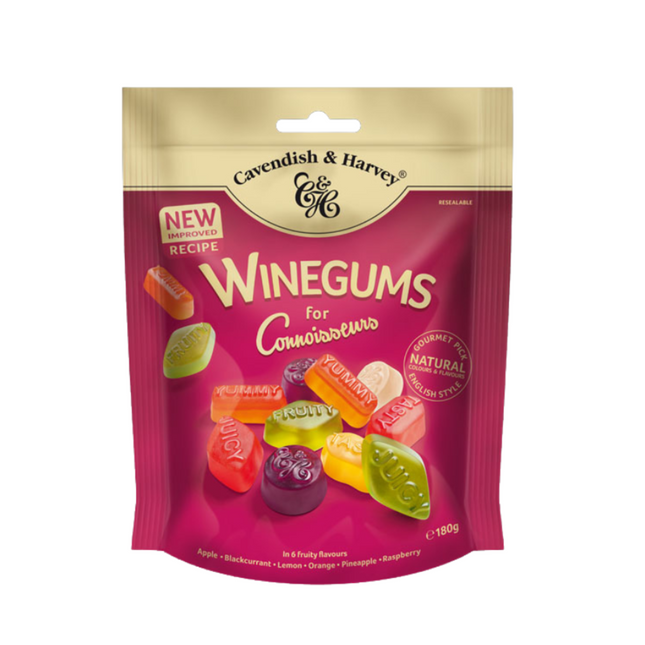 Cavendish &amp; Harvey - Winegums 6 saveurs fruitées | 180g 