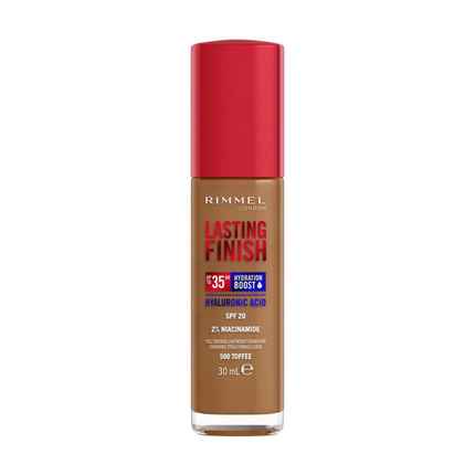 Rimmel - Lasting Finish 35h Foundation With Hyaluronic Acid - 500 Toffee | 30mL