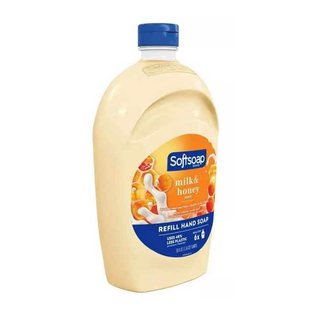 Softsoap - Recharge de savon pour les mains - Parfum lait et miel | 1,47 L