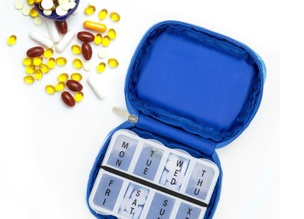 Wellness Keeper - Zippered Pill & Vitamin Case - Purple | 1 unit