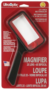 UltraOptix 2" x 4" Rectangular Magnifier - 2x Lens