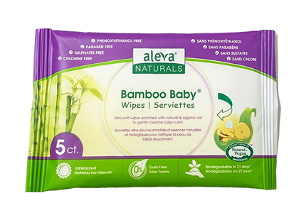 Aleva - Lingettes pour bébé en bambou | 5ct