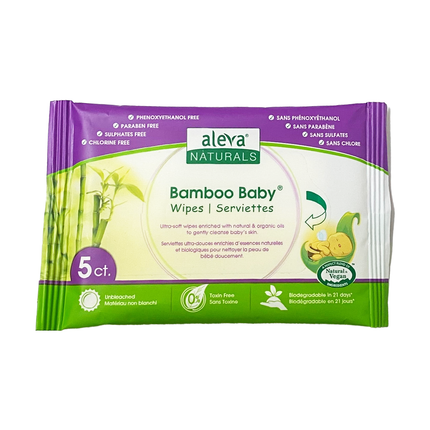 Aleva - Lingettes pour bébé en bambou | 5ct