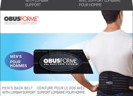 ObusForme Men's Back Belt with Lumbar Support | Medium/Large 79 - 97 cm