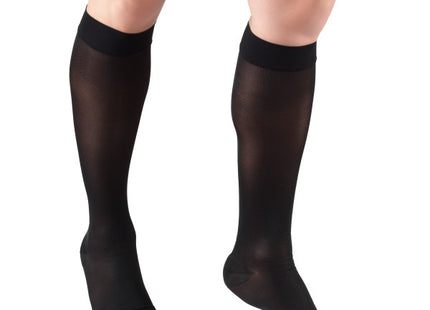 TRUFORM - Mi-bas transparents « Lites » pour femme | Bout ouvert 15-20 mmHg