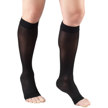 TRUFORM - Ladies' Sheer "Lites" Knee High | Open Toe 15-20 Mmhg