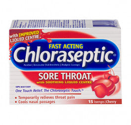 Chloraseptic - Fast Acting Sore Throat Lozenges - Cherry | 15 Lozenges