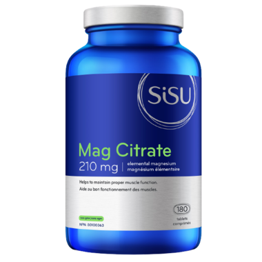 Sisu-Mag Citrate 210 mg | 180 comprimés*