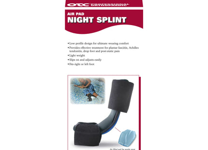OTC - Attelle de nuit pour cheville/coussin d'air noir