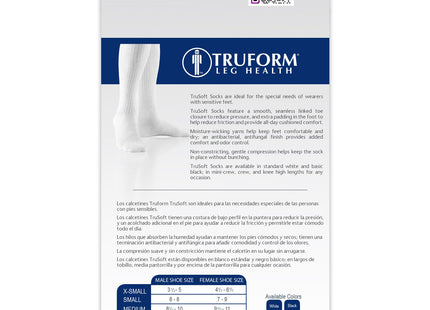 TRUFORM - Diabetic Socks Mid Calf | 8-15 Mmhg