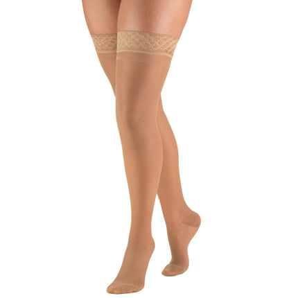 TRUFORM - Ladies' Sheer "Lites" Thigh High (Lace Top) |  15-20 Mmhg