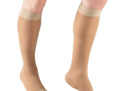 TRUFORM - Mi-bas transparents « Lites » pour femme | Bout ouvert 15-20 mmHg