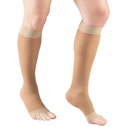 TRUFORM - Ladies' Sheer "Lites" Knee High | Open Toe 15-20 Mmhg