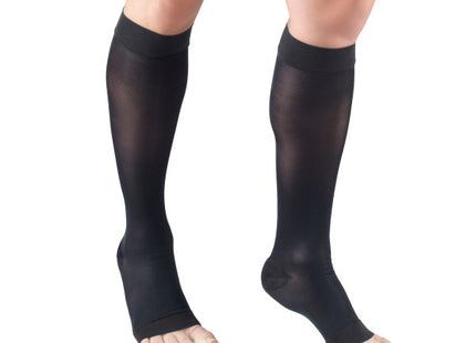 TRUFORM - Mi-bas transparents « Lites » pour femme | Bout ouvert 15-20 mmHg