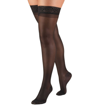TRUFORM - Ladies' Sheer "Lites" Thigh High (Lace Top) |  15-20 Mmhg