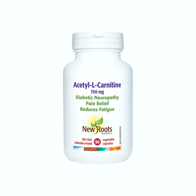 New Roots - Acetyl-L-Carnitine 750mg | 90 Vegetable Capsules