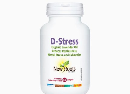 New Roots - D-Stress Organic Lavender Oil | 15 Softgels*