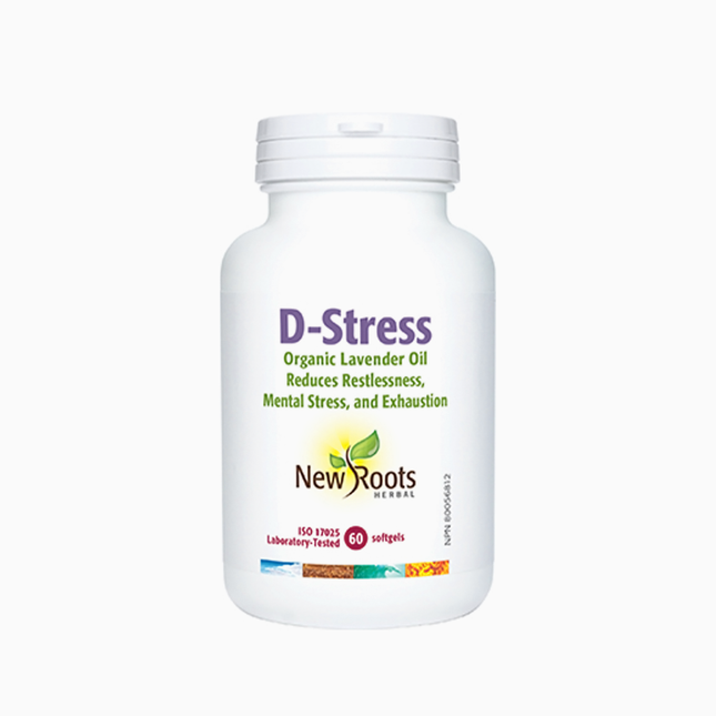 New Roots - D-Stress Organic Lavender Oil | 15 Softgels*