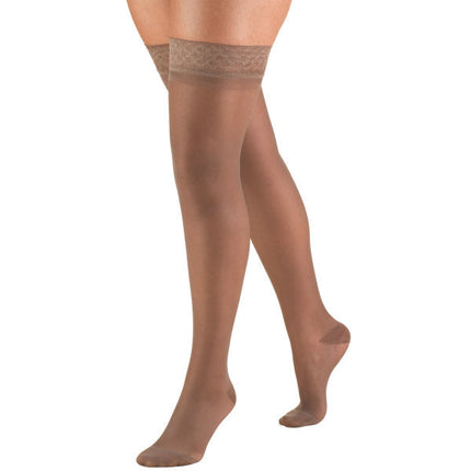TRUFORM - Ladies' Sheer "Lites" Thigh High (Lace Top) |  15-20 Mmhg