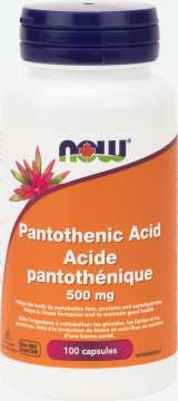 NOW Pantothenic Acid 500mg | 100 Caps