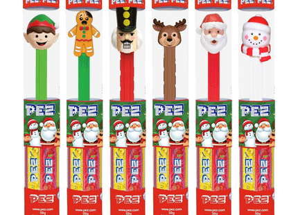 Pez - Candy Dispenser + 7 Pez Candy Refills, Christmas Themed