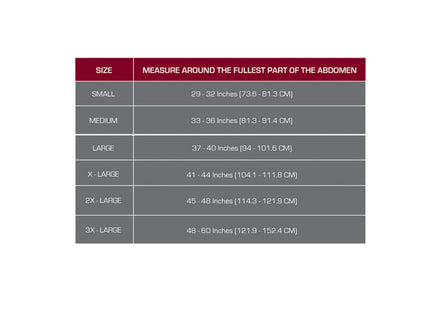 OTC - Ceinture abdominale élastique blanche de 10 po