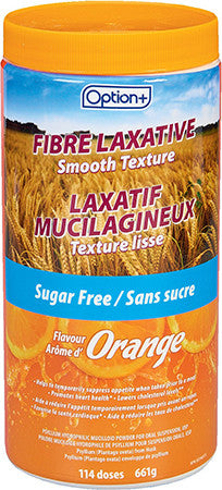 Option + - Fiber Laxative Smooth Texture - Sugar Free - Orange |  661 g