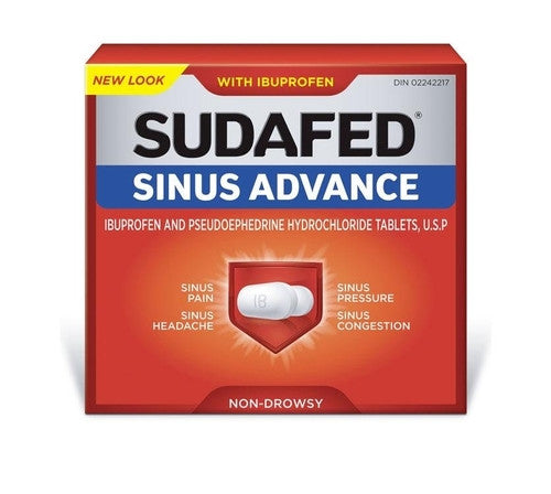 Sudafed Sinus Advance with Ibuprofen | 40 Caplets