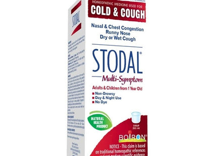 Stodal Multi-Symptom Cold & Cough Homeopathic Syrup | 200 ml