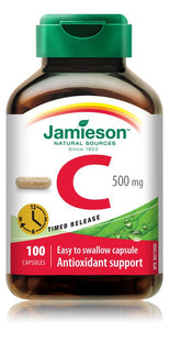 Jamieson Vitamin C, 500mg, Timed Release | 100 Capsules